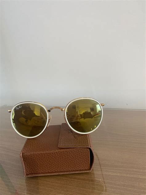 oculos ray ban redondo espelhado replica